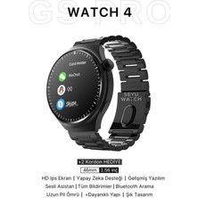 Seyu Watch 200-300 Mah Watch 4 Gs Pro Kordon Hediyeli 46MM Akıllı Saat Iphone ve Android Tüm Telefonlara Uyuml