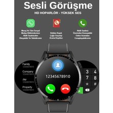 SONREIR Watch Arama Yapan Klasik Erkek Akıllı Saat - Gümüş