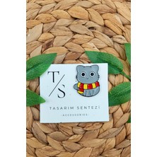 Tasarım Sentezi Rozet Metal Broş Yaka Okul Çantası Kıyafet Şapka Takı Aksesuar Kedi Atkı Felis Hayvan Rosette