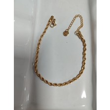 Duha Çelik Gold Bileklik