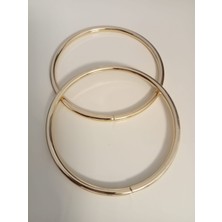 Hobi Durağı 12 cm Gold Metal Yuvarlak Çanta Sapı