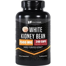 Dietary Supplement White kidney bean extract 7500 mg pure carb blocker 240 kapsul