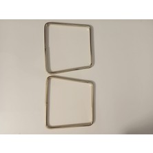 Hobi Durağı Gold Metal Dörtgen Çanta