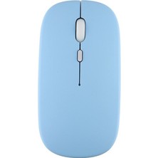 TezMax Sprange Vasoun P-200 12" Uyumlu Kablosuz Bluetooth Pilli Optik Mouse - Mavi