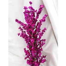 Özcan Flowers Hasır Saksıda 130 cm Mor Bahardalı Yapay Ağaç