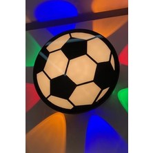 Powermaster PM-24456 Gün Işığı - Kırmızı Futbol Topu Dekoratif LED Duvar Aplik