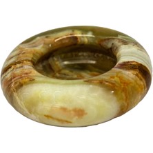 Taru Pasaj Oniks Doğal Taş Kültablası - Oval Kül Tablası