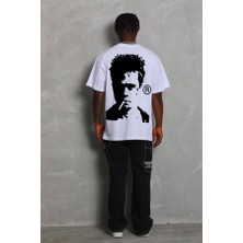 Tabi Tabi Tyler Durden Baskılı %100 Pamuklu Oversize T-Shirt