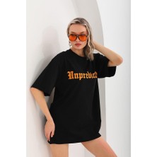 Tabi Tabi Unisex Yazılı Baskı  % 100 Pamuk ve Oversize T-Shirt