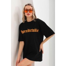 Tabi Tabi Unisex Yazılı Baskı  % 100 Pamuk ve Oversize T-Shirt