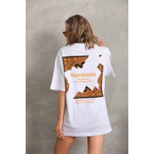 Tabi Tabi Unisex Yazılı Baskı  % 100 Pamuk ve Oversize T-Shirt