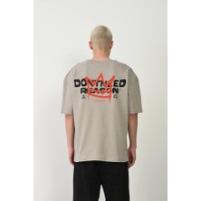 Tabi Tabi ''polizei''baskılı Unisex Oversize T-Shirt