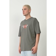 Tabi Tabi ''polizei''baskılı Unisex Oversize T-Shirt