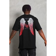 Tabi Tabi ''los Angeles West Coast''baskılı Oversize  T-Shirt (Arkalı Önlü Baskı)