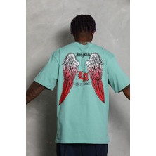 Tabi Tabi ''los Angeles West Coast''baskılı Oversize  T-Shirt (Arkalı Önlü Baskı)