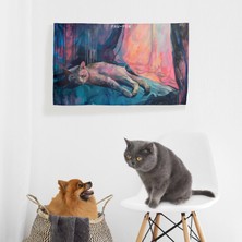 Lekedar Design Studio Paw-Pow Serisi No:12 Duvar Örtüsü