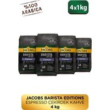 Jacobs Barista Editions Çekirdek Kahve %100 Arabica Espresso 1 Kg X 4 Paket