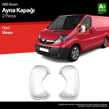 S-Dizayn Opel Vivaro Abs Krom Ayna Kapağı 2 Prç 2010-2014 A+ Kalite