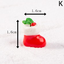 Xiaoba2 Style9 K Mini Reçine Noel Dekorasyon Noel Baba Kardan Adam Ağacı Mikro Peyzaj Modeli Diy Minyatür Bahçe Figürleri Ev Dekorasyon (Yurt Dışından)