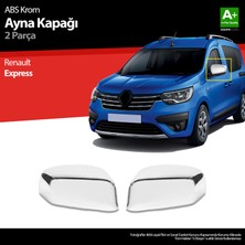 S-Dizayn Renault Express Abs Krom Ayna Kapağı 2 Prç 2021 Üzeri A+ Kalite