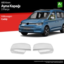 S-Dizayn Volkswagen Caddy Abs Krom Ayna Kapağı 2 Prç 2020 Üzeri A+ Kalite