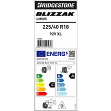 Bridgestone 225/40 R18 92V Xl Lm005 Kış Lastiği (Üretim Yılı: 2024)