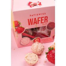 Patiswiss Wafer Çilekli Yoğurt Dolgulu Çilek Kaplamalı Gofret