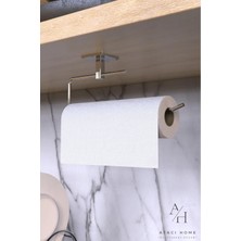 Atacı Home Yapışkanlı Gümüş Uzun Havluluk Wc Kağıtlık ve Kare Havluluk Banyo Mutfak 3'lü Set