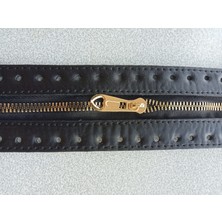 Hobi Durağı 30*5 cm Derili Çanta Fermuarı