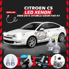 Furens Citroen C5 2008-2015 Uzun Far Uyumlu Şimşek Etkili LED Xenon Performance Series H1