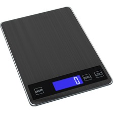Xiaoba2 Gümüş 5kg Paslanmaz Çelik Mutfak Terazisi, Büyük Mal Gri Gıda Terazisi, Dijital Ekran Kek Pişirme Için G / kg / Lb: Oz / ml / Fl.oz Cinsinden Ağırlığı Göster (Yurt Dışından)