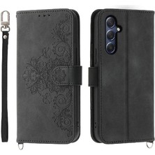 SZY Market Samsung Galaxy M54 Bileklik Kabartmalı Çoklu Kredi Kartı Için Flip Case (Yurt Dışından)