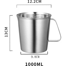Xiaoba2 1000ML Çok Yönlü Mutfak Terazisi Bardak Dayanıklı Ölçüm Ekipmanı En Çok Satan Fırında Tedarik Fırında Tedarik, Iç Ölçekli Tasarımla Zahmetsiz (Yurt Dışından)