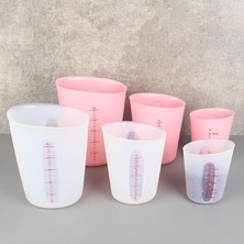 Xiaoba2 200ML-1PC-KATLANABILIR 30/50/100/125/500ML Silikon Ölçüm Kabı Şeffaf Ölçekli Diy Mutfak Pişirme Epoksi Silikon Reçine Takı Yapımı Araçları (Yurt Dışından)