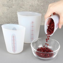 Xiaoba2 200ML-1PC-KATLANABILIR 30/50/100/125/500ML Silikon Ölçüm Kabı Şeffaf Ölçekli Diy Mutfak Pişirme Epoksi Silikon Reçine Takı Yapımı Araçları (Yurt Dışından)