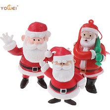 Xiaoba2 Bir Mini Reçine Noel Dekorasyon Noel Baba Kardan Adam Ağacı Mikro Peyzaj Modeli Diy Minyatür Bahçe Figürleri Ev Dekorasyon (Yurt Dışından)