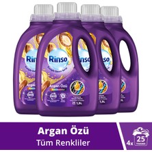 Rinso Sıvı Çamaşır Deterjanı Komple Bakım Serisi Argan Özü Tüm Renkliler Için 1.5 L X4