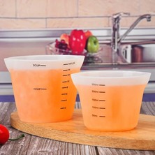 Xiaoba2 250ML Diy Kek Epoksi Reçine Takı Yapımı Mutfak Pişirme Araçları Silikon Ölçüm Kabı Temizle Ölçekli Sınıf Dayanıklı Yapışmaz (Yurt Dışından)