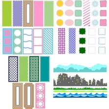 Xiaoba2 Resim 13 Ince Dalgalı Daireler Kareler Kalpler Çapraz Tarak Balık Terazisi Kesme Ölür Diy Scrapbooking Kartları El Sanatları Yapımı Yeni 2021 (Yurt Dışından)