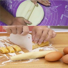 Xiaoba2 Mavi 40X50 cm Pişirme Pedi Silikon Ped Pişirme Pedi Haddeleme Hamur Pizza Hamuru Yapışmaz Tencere Rafı Mutfak Gereçleri (Yurt Dışından)