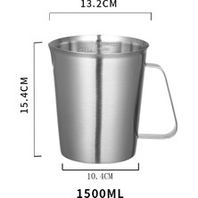 Xiaoba2 1500ML Çok Yönlü Mutfak Ölçekli Bardak Dayanıklı Ölçüm Ekipmanı En Çok Satan Pişirme Malzemeleri Iç Ölçekli Tasarımlı Pişirme Malzemeleri Zahmetsiz (Yurt Dışından)