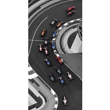 Formula 1 Tasarım Duvar Poster 30X42 cm Çerçevesiz