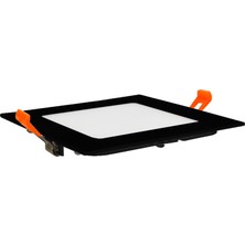 Maxled MX-1030N - 6W 4000K Ilık Beyaz | Siyah Kasa Sıva Altı Kare LED Panel