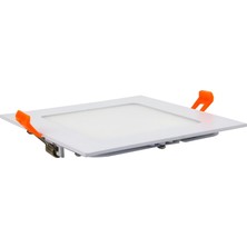 Maxled MX-1032N - 12W 4000K Ilık Beyaz | Beyaz Kasa Sıva Altı Kare LED Panel