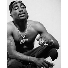 Tupac Shakur Tasarım 4K Poster 30X42 cm Çerçevesiz