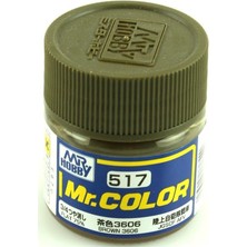 Mr. Hobby Gunze C517 10 Ml. Brown 3606, Mr.color Serisi Maket Boyası