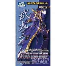 Mr. Hobby Gunze CS512 3X10 Ml. Mechanical Color Set Ver. Blue, Mr.color Serisi Maket Boyası Seti