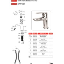 Kale Banyo Tandem Lavabo Bataryası (H:12)