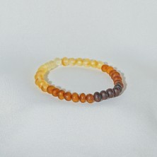 Sofi Maya Mat Gökkuşağı Kehribar Bileklik