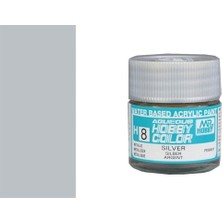 Mr. Hobby Gunze H008 10 Ml. Sliver, Aqueous Serisi Maket Boyası